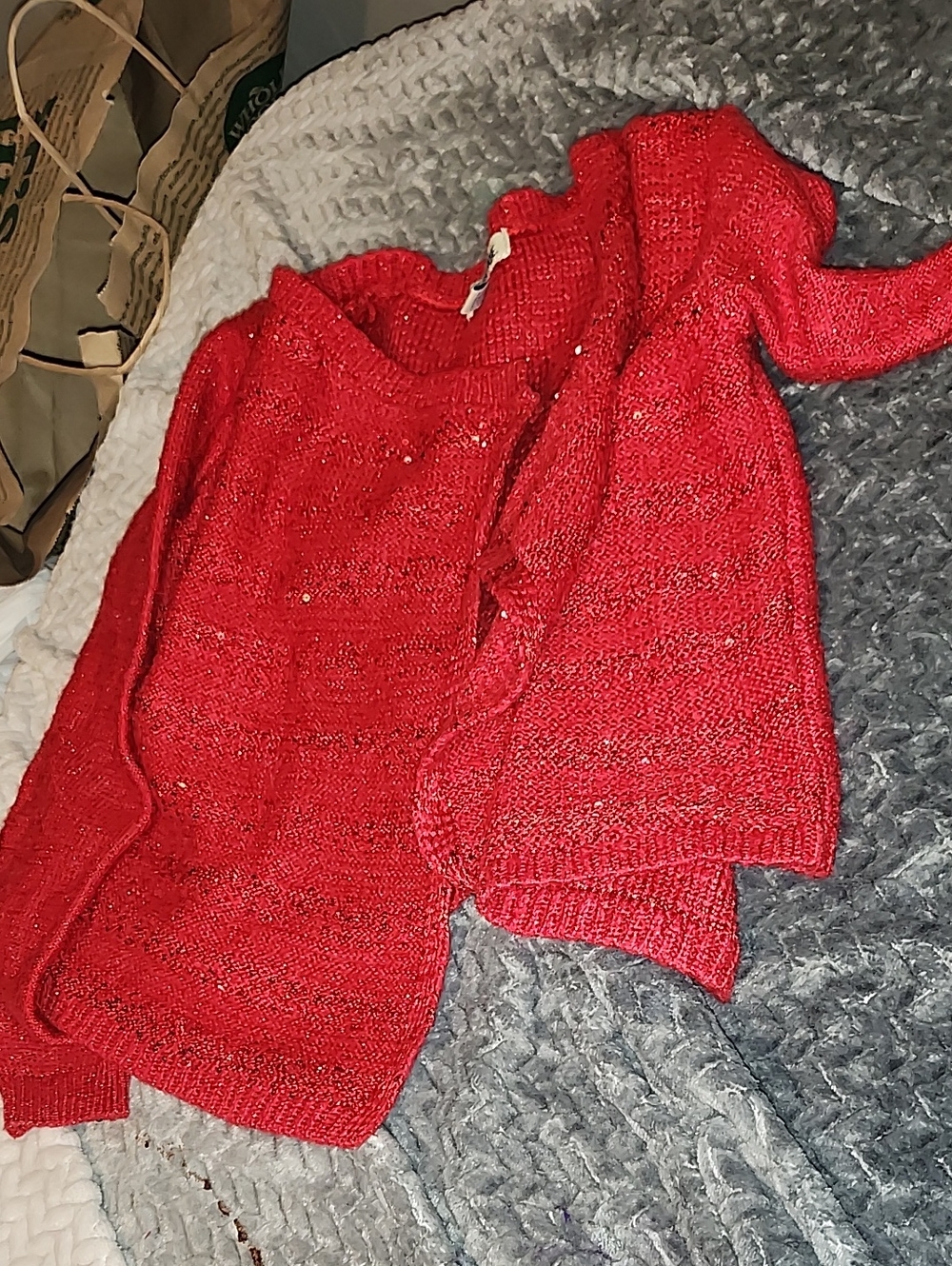 Cherokee Red Girls' Knit Crewneck Sweater